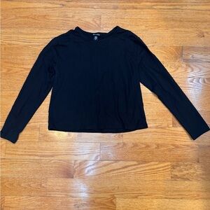 💜Athleta Basic Black Long-Sleeve Women's Top